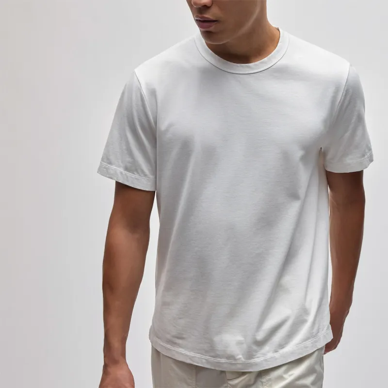 Heavy Luxe Jersey Crew - White sold by James Perse
