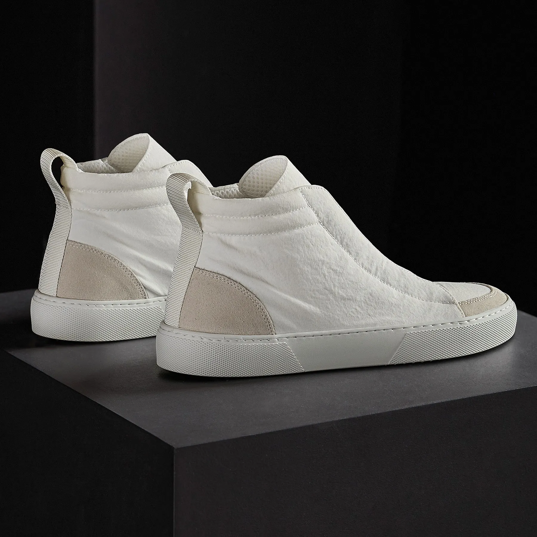 Women's Solstice High Top Skate Sneaker - White/Taupe sold by James Perse product image thumbnail 4
