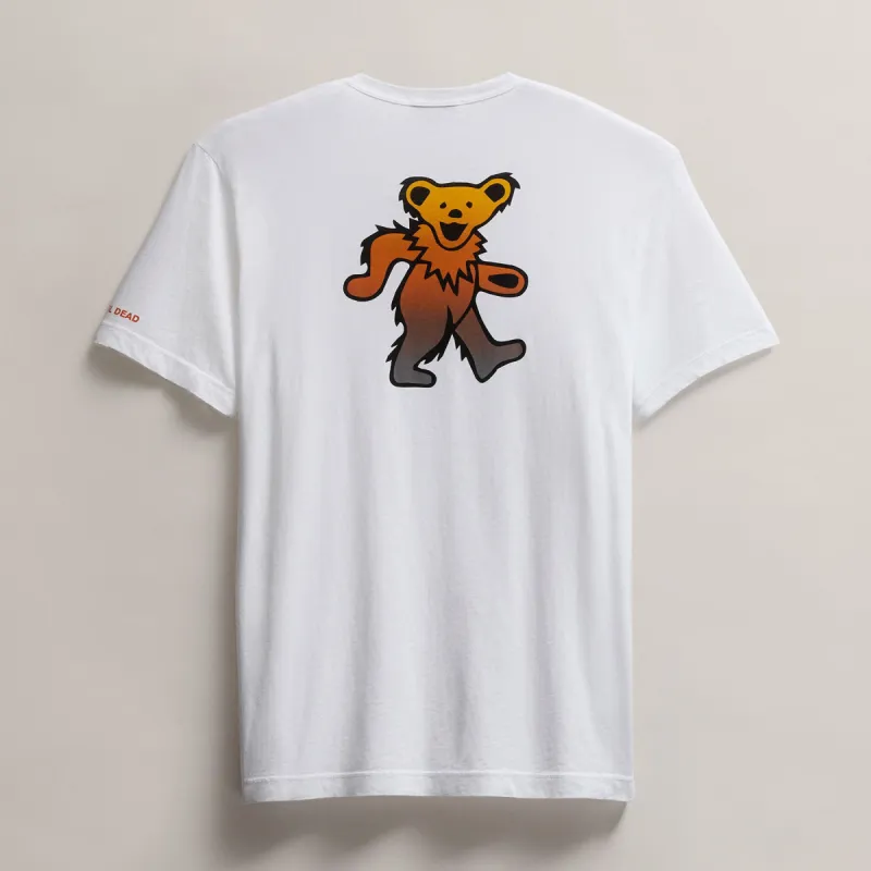 Men's Grateful Dead Dancing Bear Short Sleeve Tee - White made by James Perse