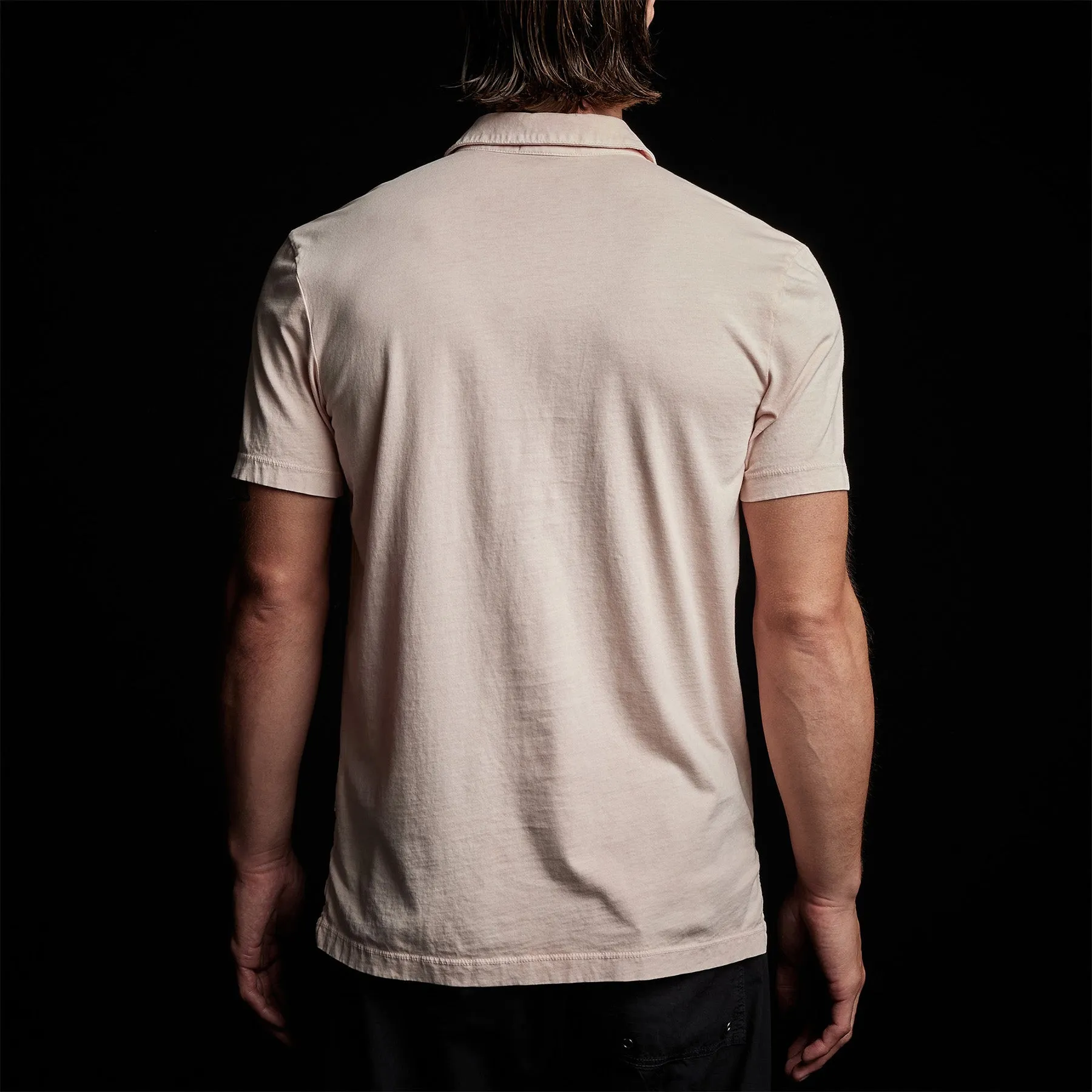 Sueded Jersey Polo - Nougat Pigment sold by James Perse product image thumbnail 4