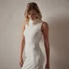 Stretch Velvet Sleeveless Dress - Canvas sold by James Perse