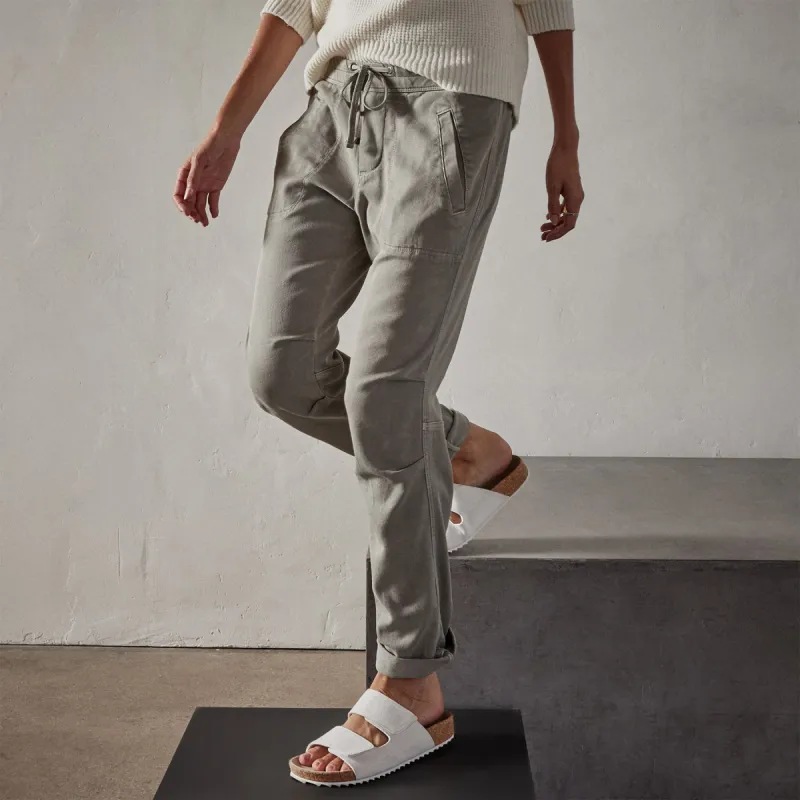 Soft Drape Pant - Concrete Pigment sold by James Perse