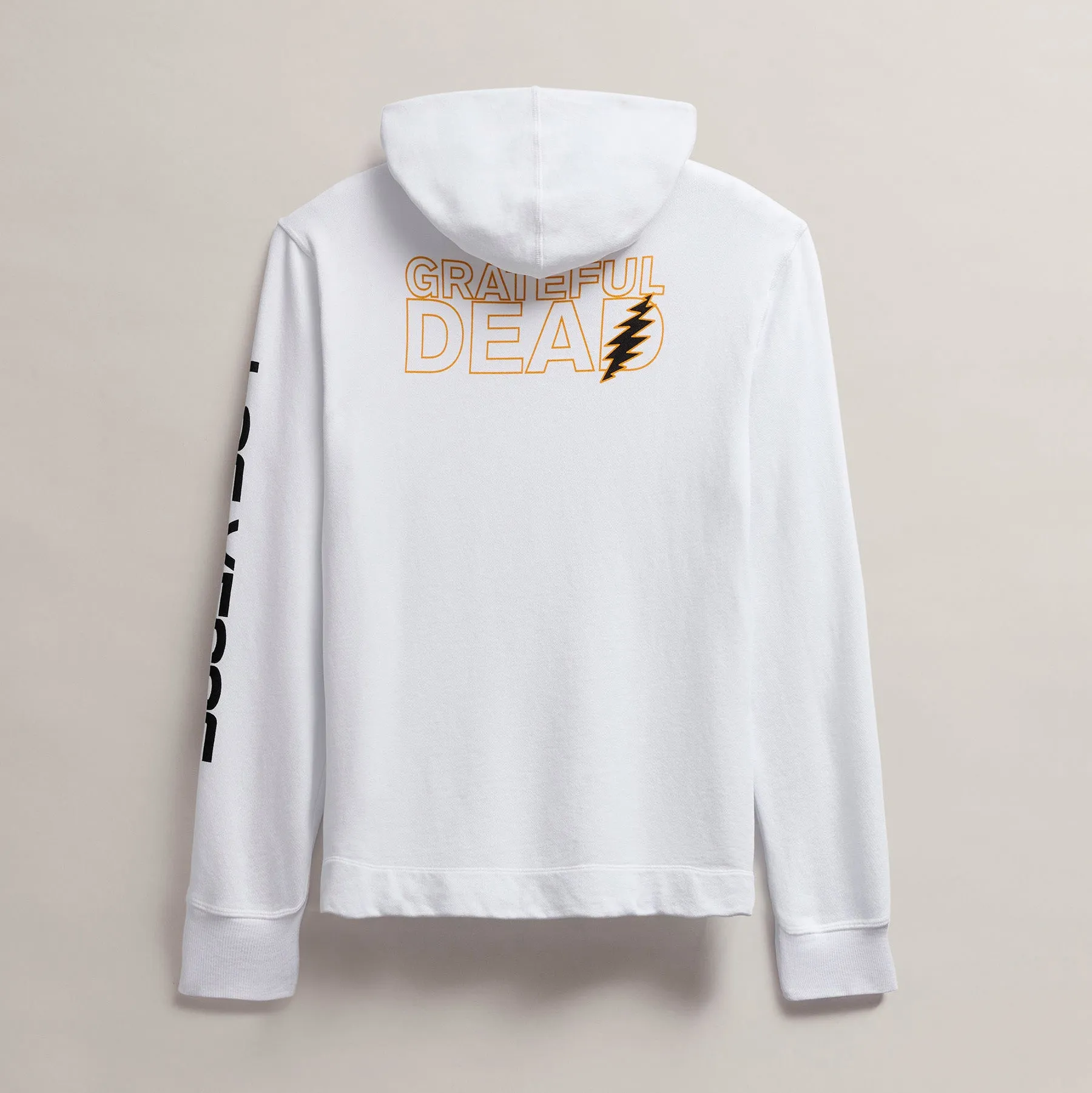 Men's Grateful Dead Skull Hoodie - White/Cadmium sold by James Perse product image thumbnail 2