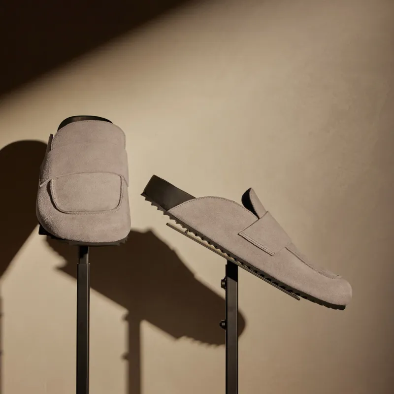 Men's Suede Slip On Loafer - Earth sold by James Perse