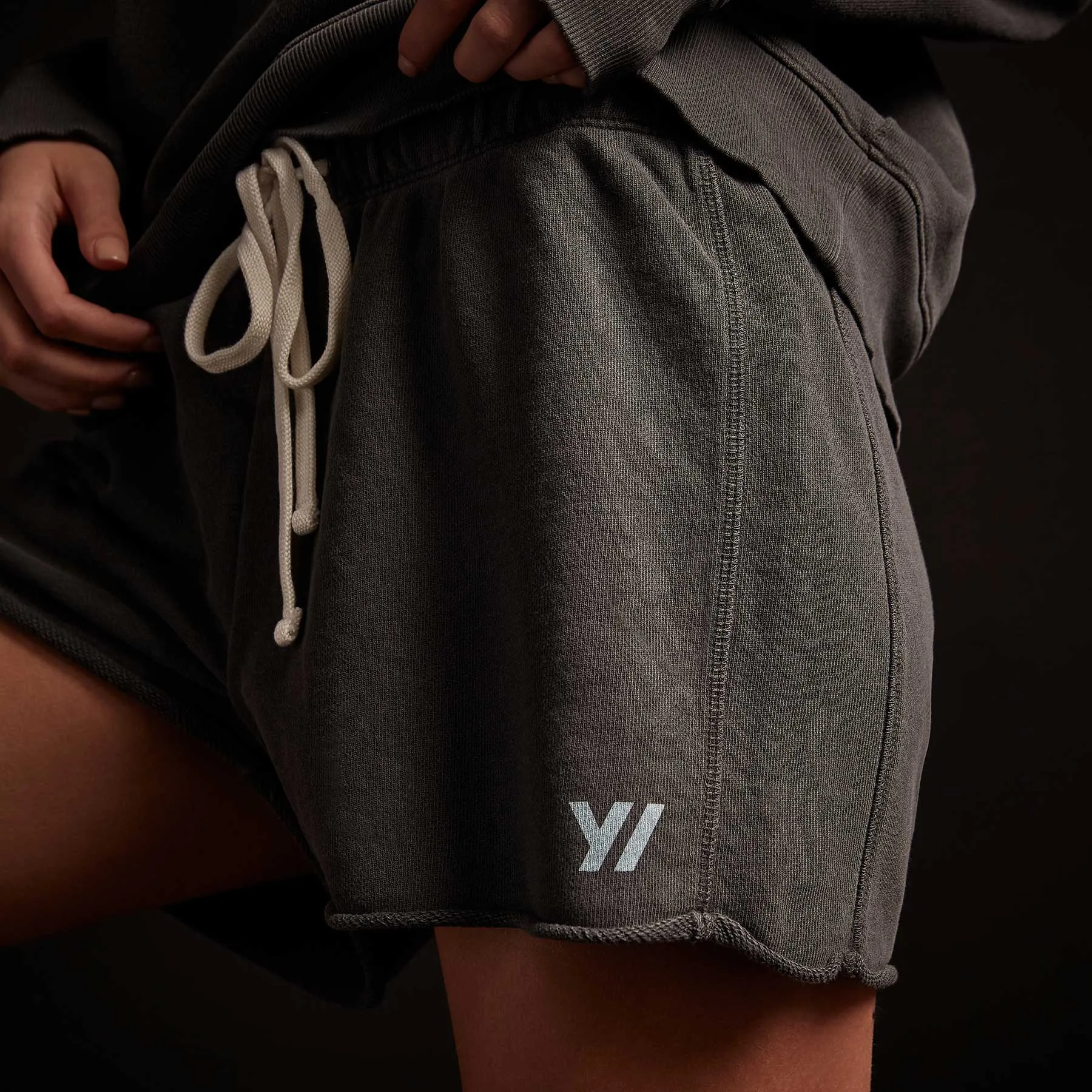 French Terry Sweat Short - Carbon Pigment/Calistoga sold by James Perse product image thumbnail 3