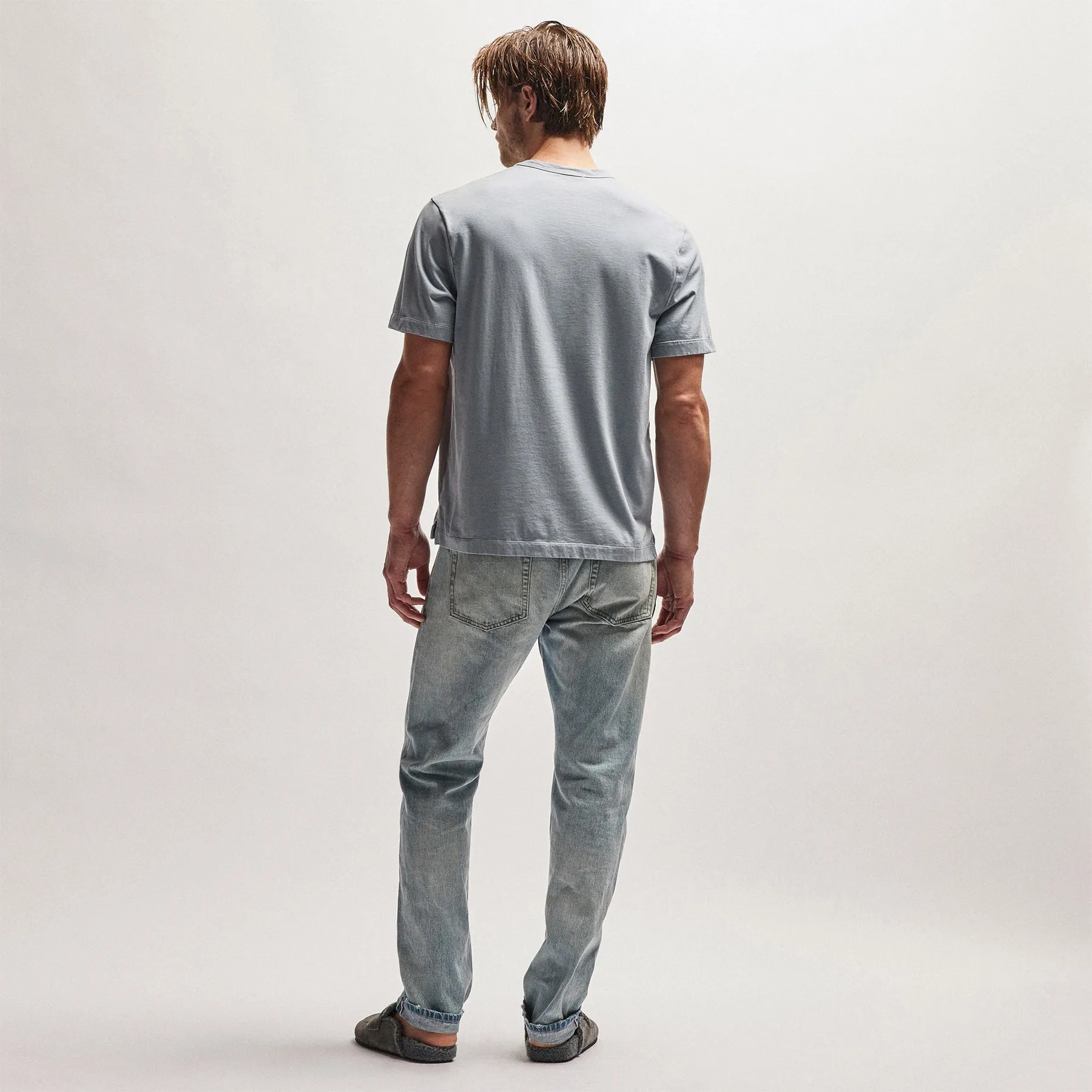 Heavy Luxe Jersey Crew - Bluestone sold by James Perse product image thumbnail 4