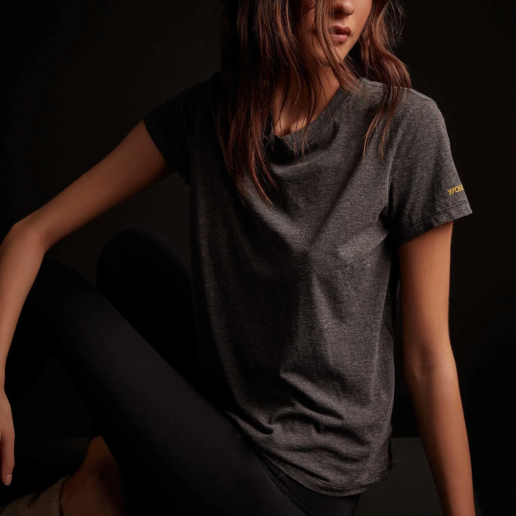 Melange Jersey Tee - Black sold by James Perse product image thumbnail 2