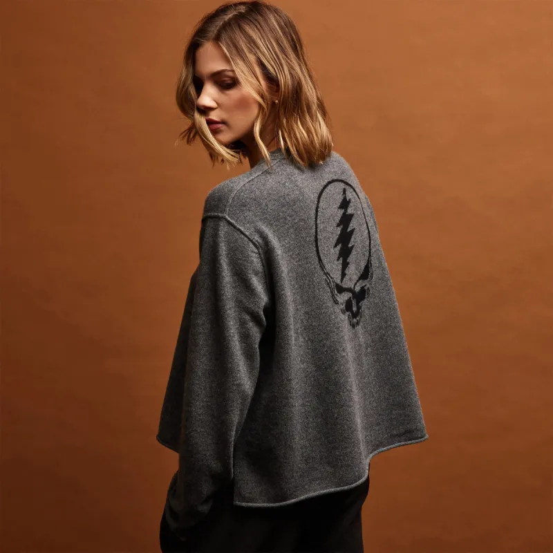 Grateful Dead Crew Neck Sweater - Flannel/Black sold by James Perse
