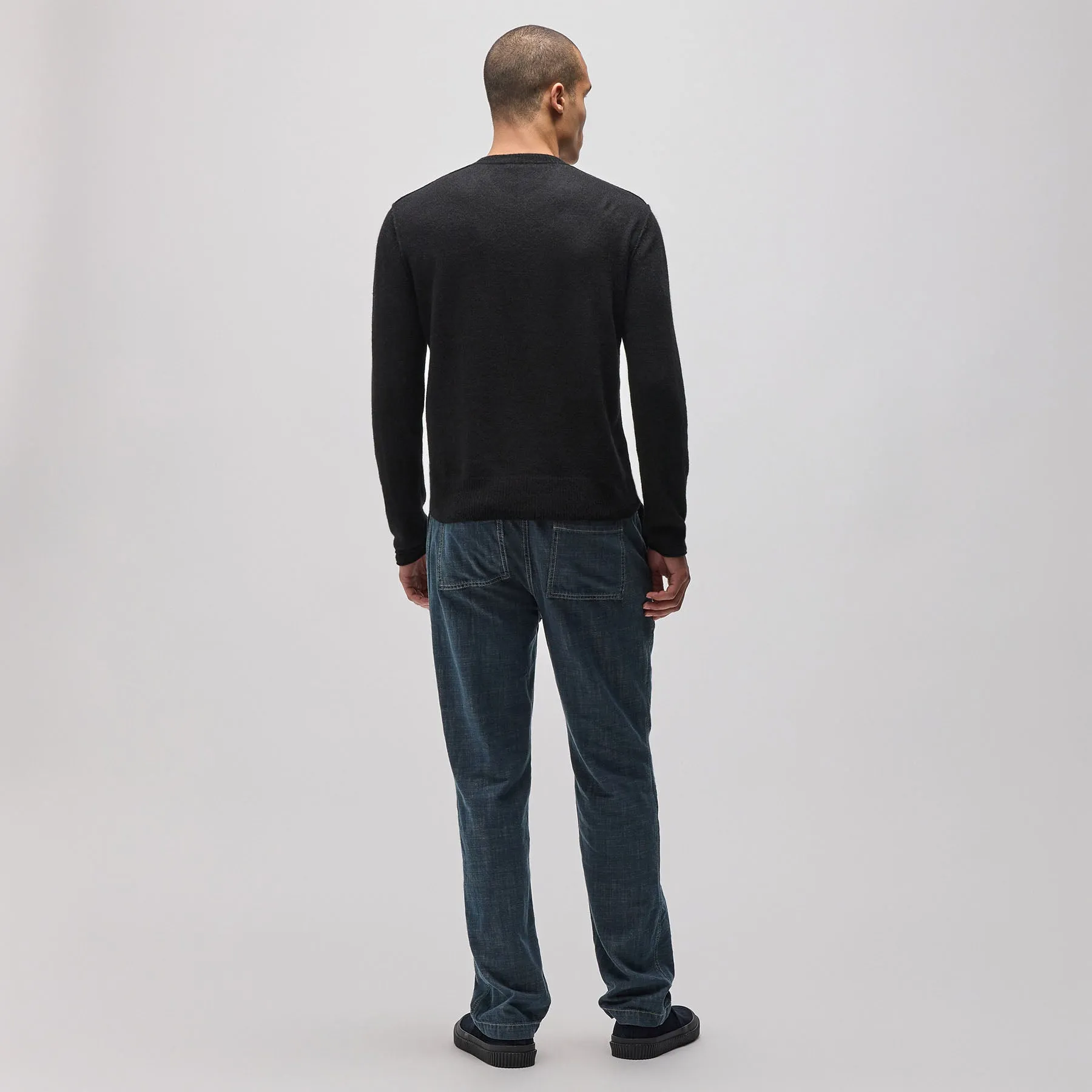 Lightweight Cashmere Crew - Black sold by James Perse product image thumbnail 4