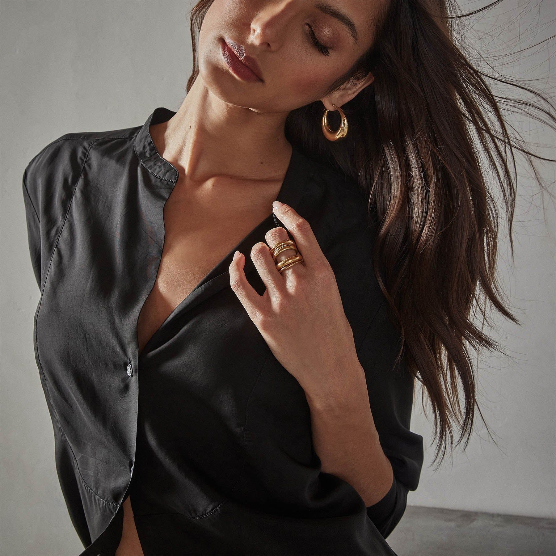 Tuxedo Shirt - Black sold by James Perse product image thumbnail 3