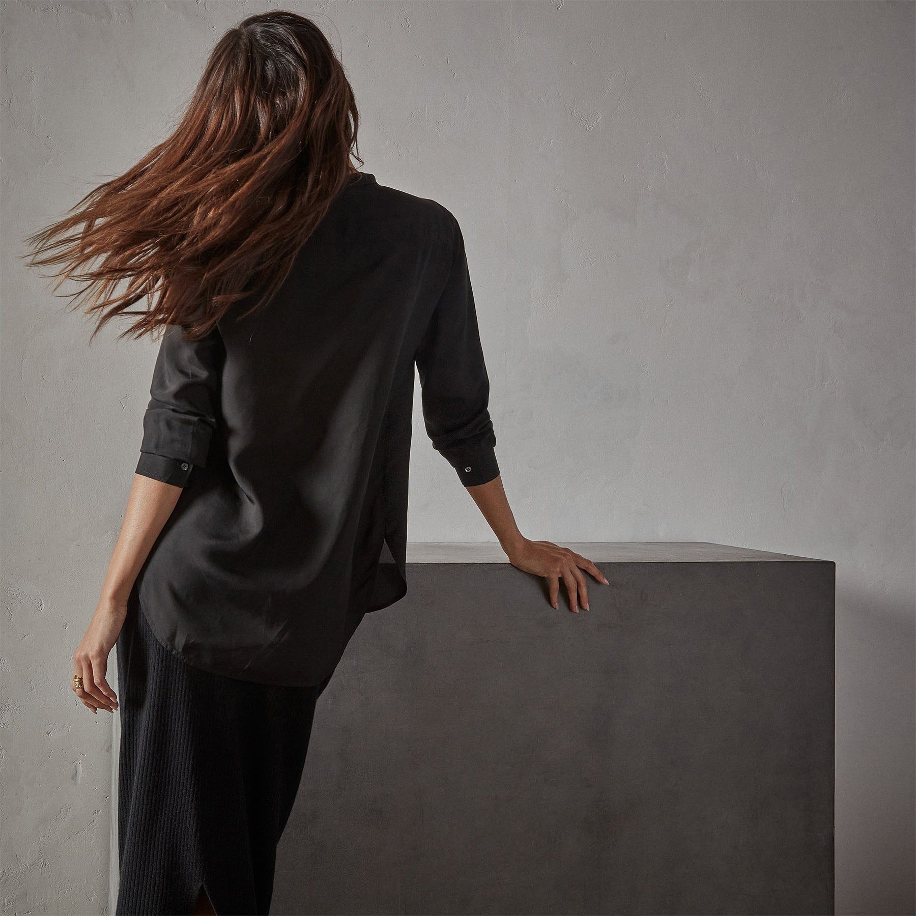 Tuxedo Shirt - Black sold by James Perse product image thumbnail 4