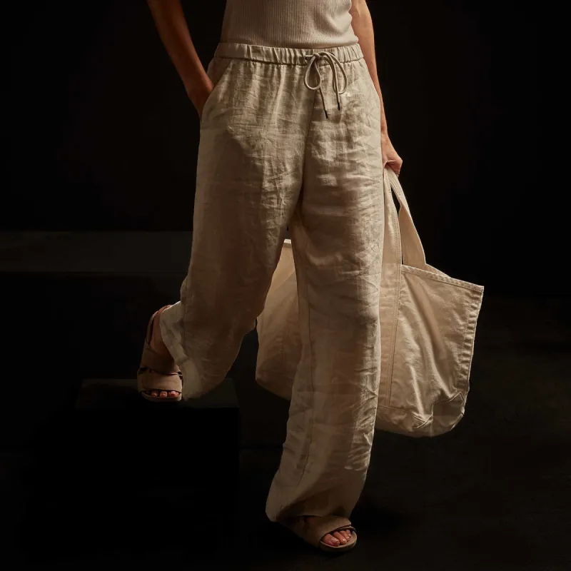 Lightweight Linen Pant - Paste Pigment sold by James Perse