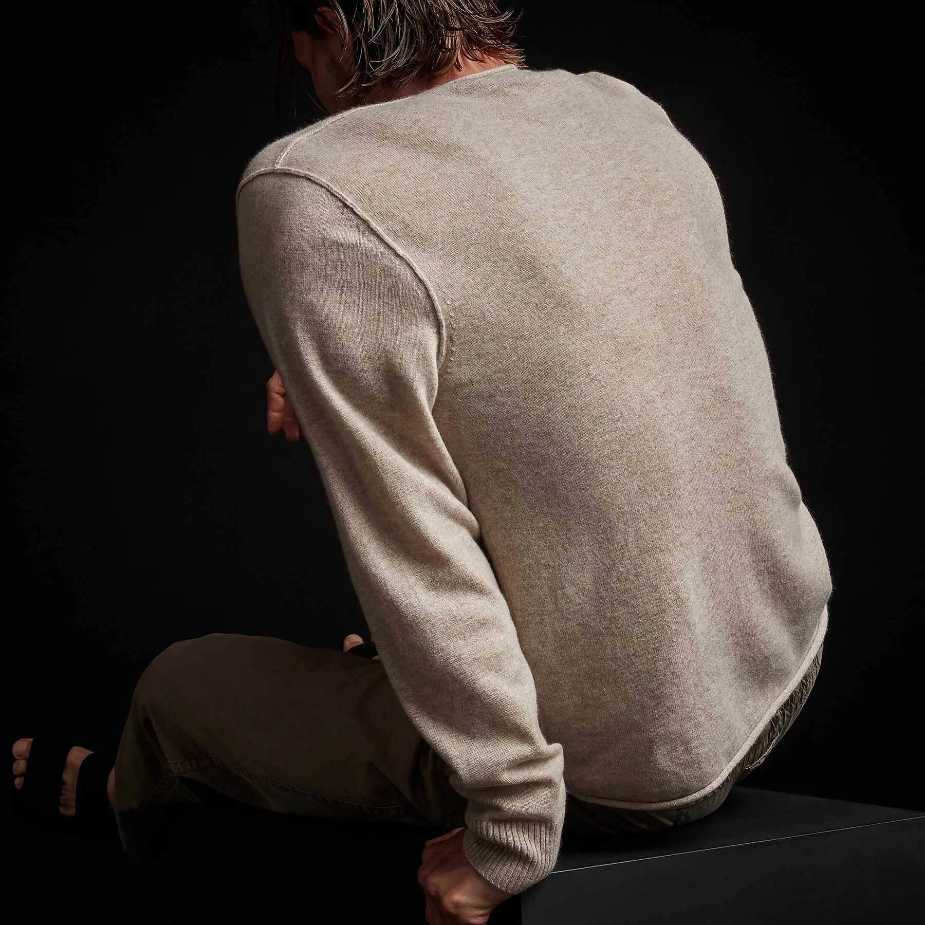 Recycled Cashmere Henley - Stone sold by James Perse product image thumbnail 4