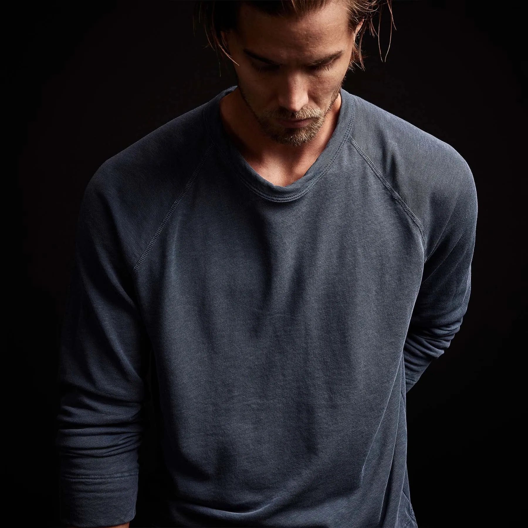 Vintage French Terry Sweatshirt - Sea Captain Pigment sold by James Perse product image thumbnail 3