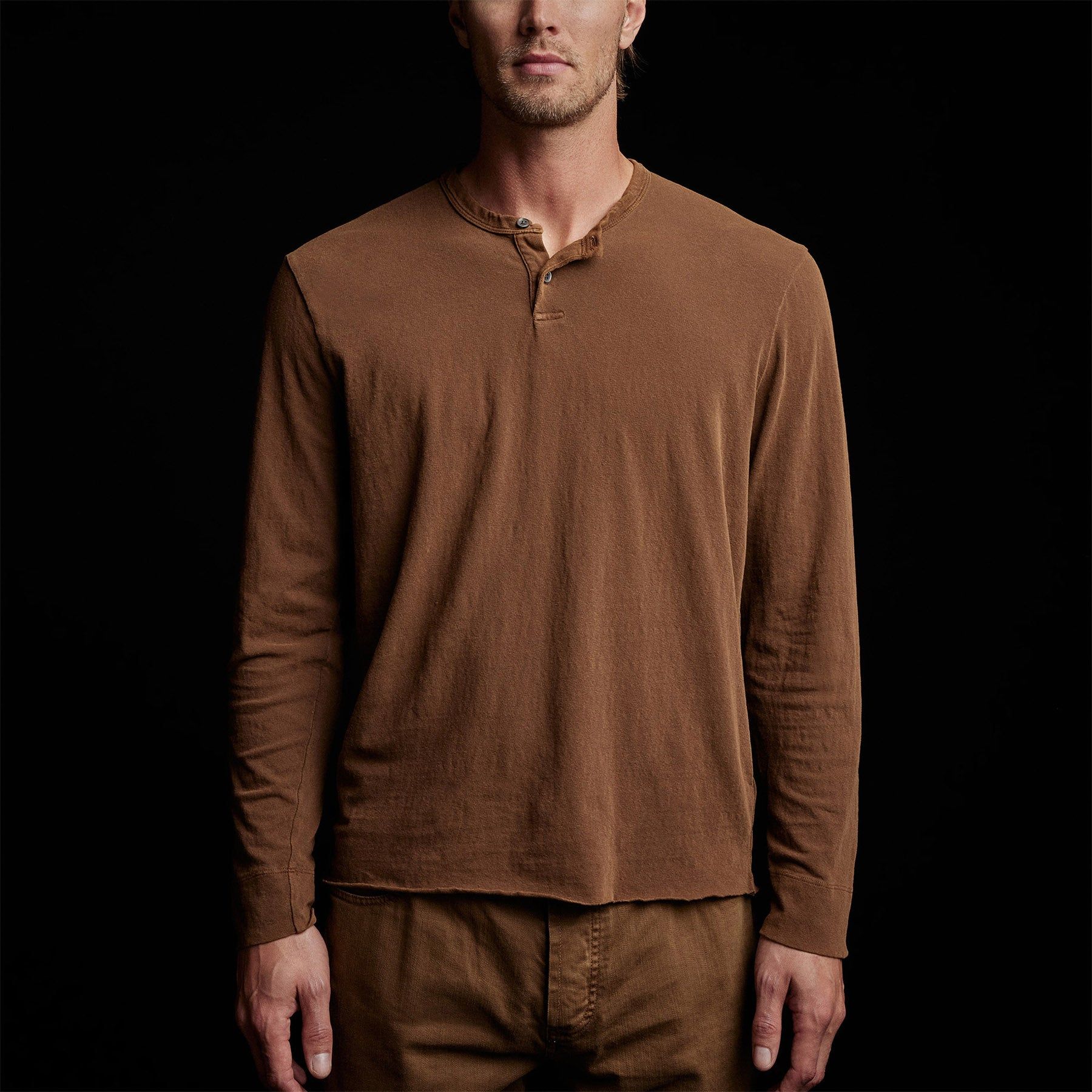 Ranch Henley - Gingerbread Pigment sold by James Perse product image thumbnail 3