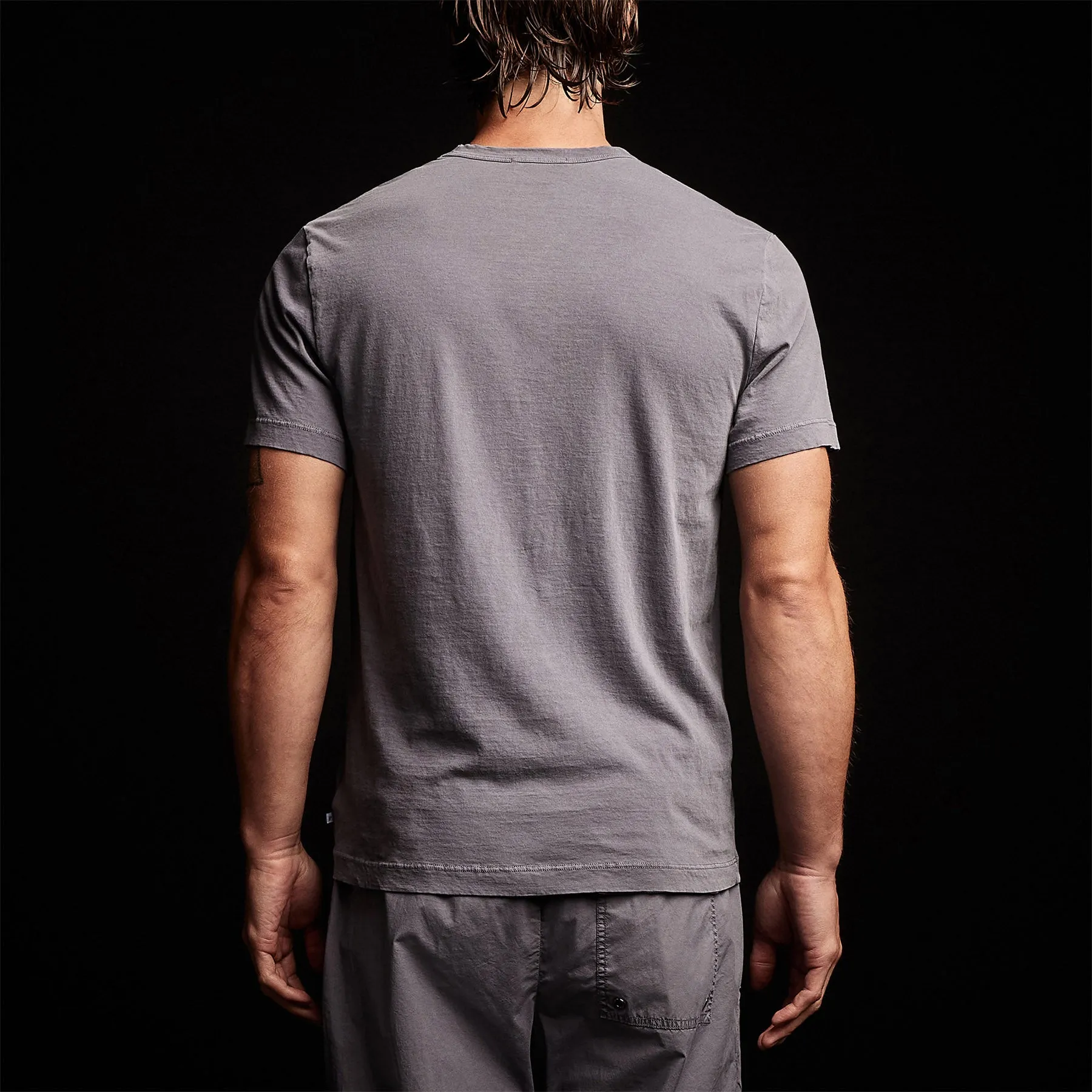 Short Sleeve Crew Neck - Flannel Pigment sold by James Perse product image thumbnail 5