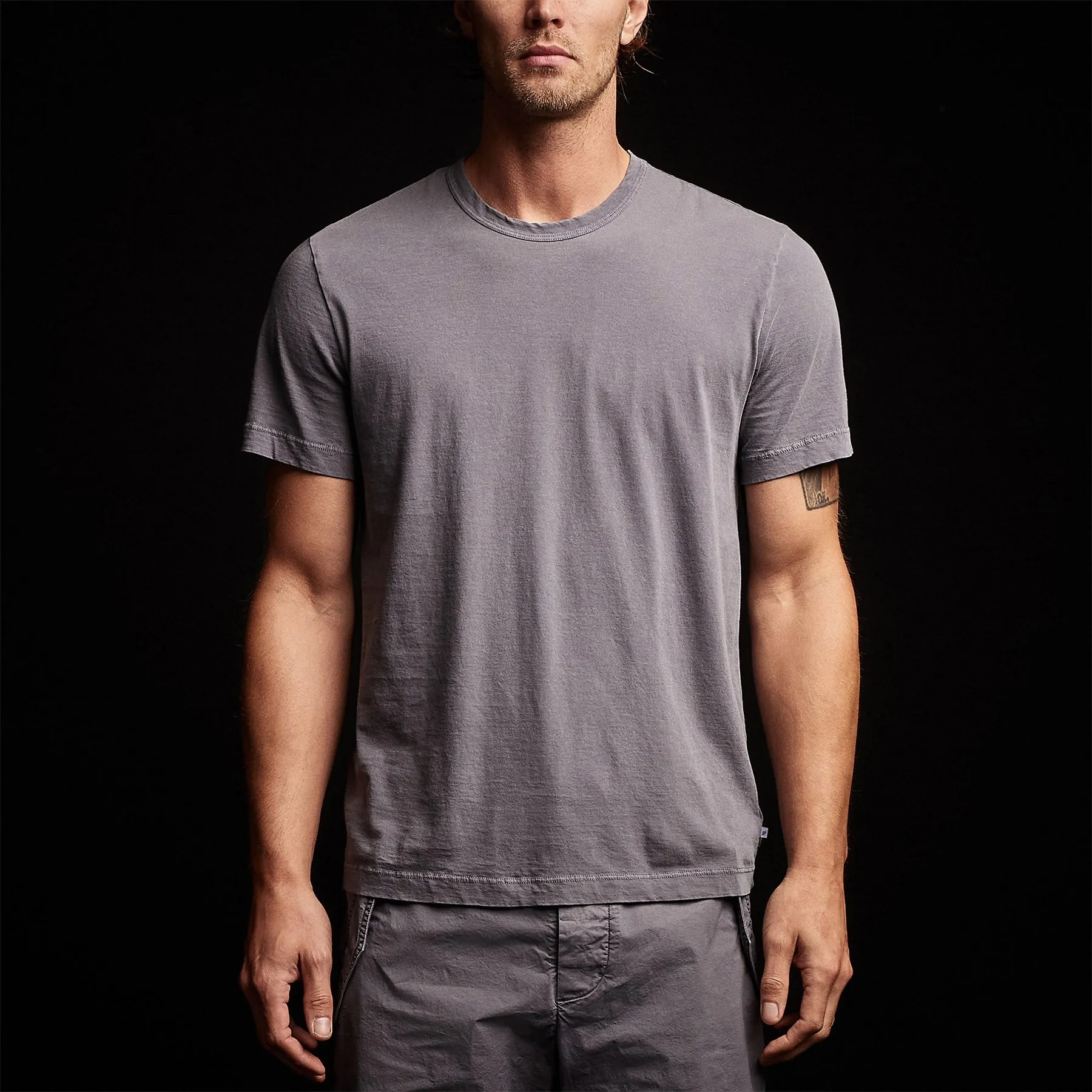 Short Sleeve Crew Neck - Flannel Pigment sold by James Perse product image thumbnail 4