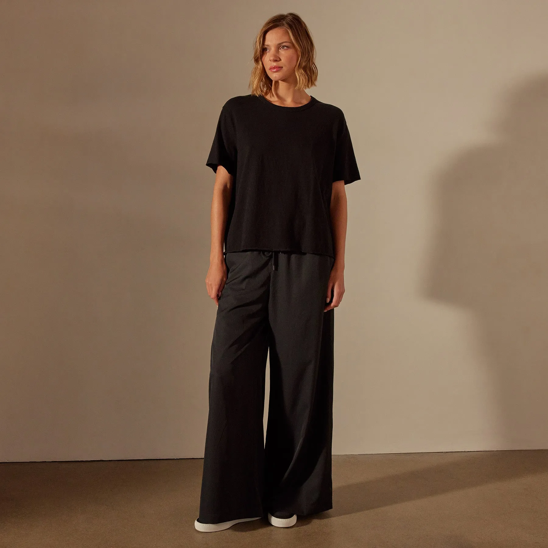 Slub Jersey Boxy Tee - Black sold by James Perse product image thumbnail 3