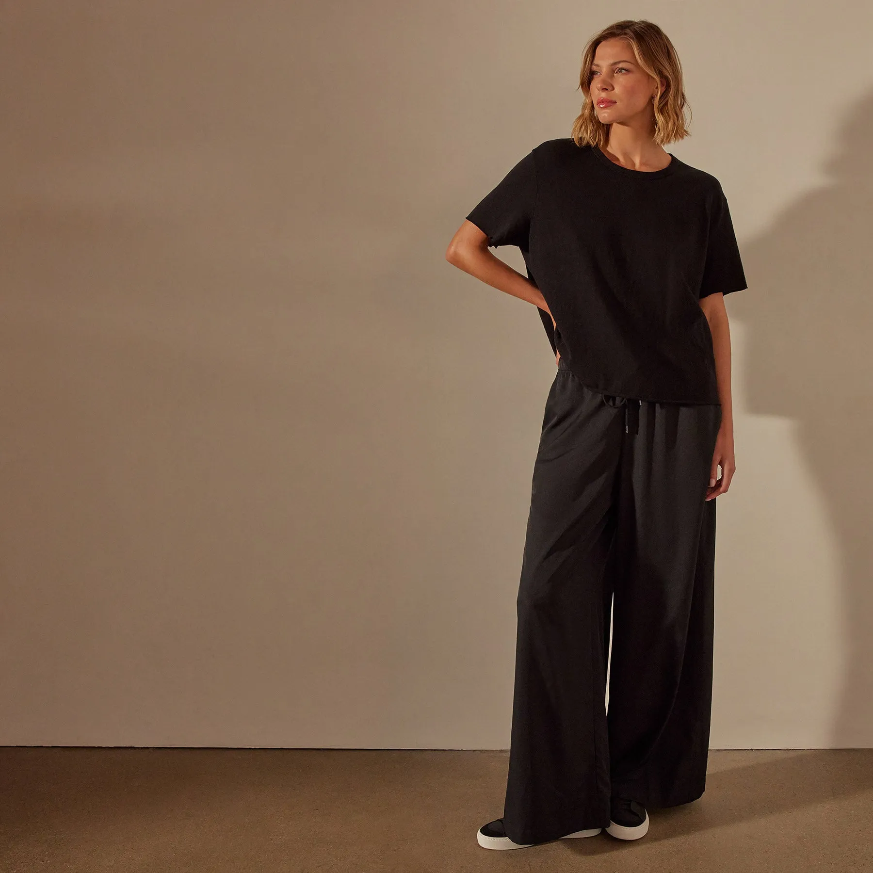 Slub Jersey Boxy Tee - Black sold by James Perse product image thumbnail 2