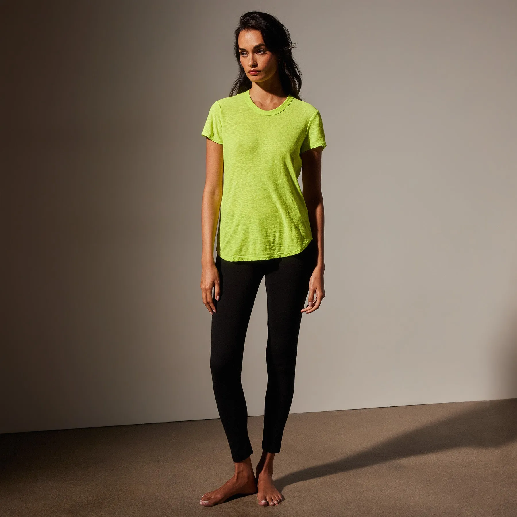 Sheer Slub Crew Neck Tee - Bright Neon sold by James Perse