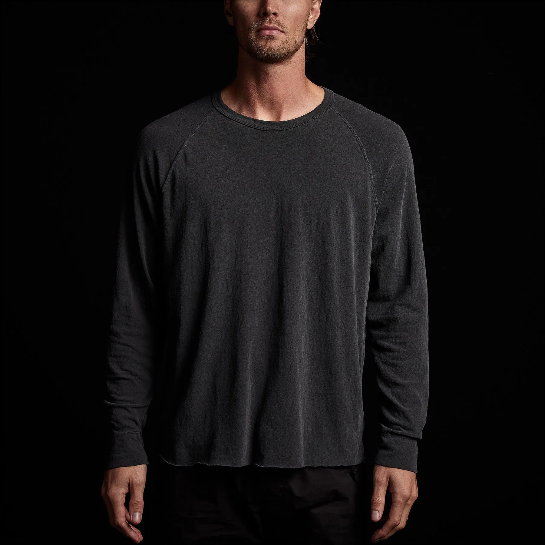 Recycled Brushed Jersey Raglan - Magma Pigment sold by James Perse product image thumbnail 3