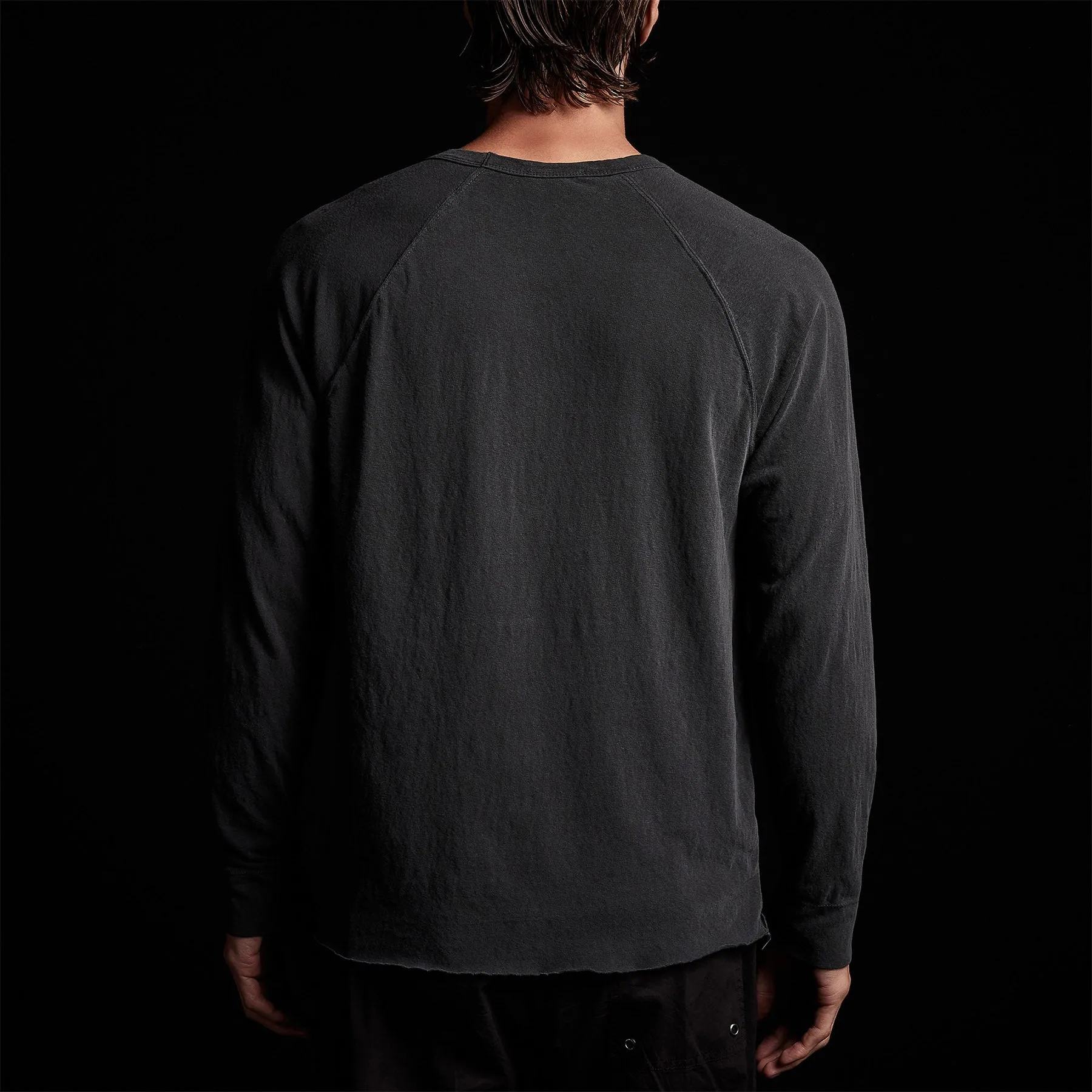 Recycled Brushed Jersey Raglan - Magma Pigment sold by James Perse product image thumbnail 4