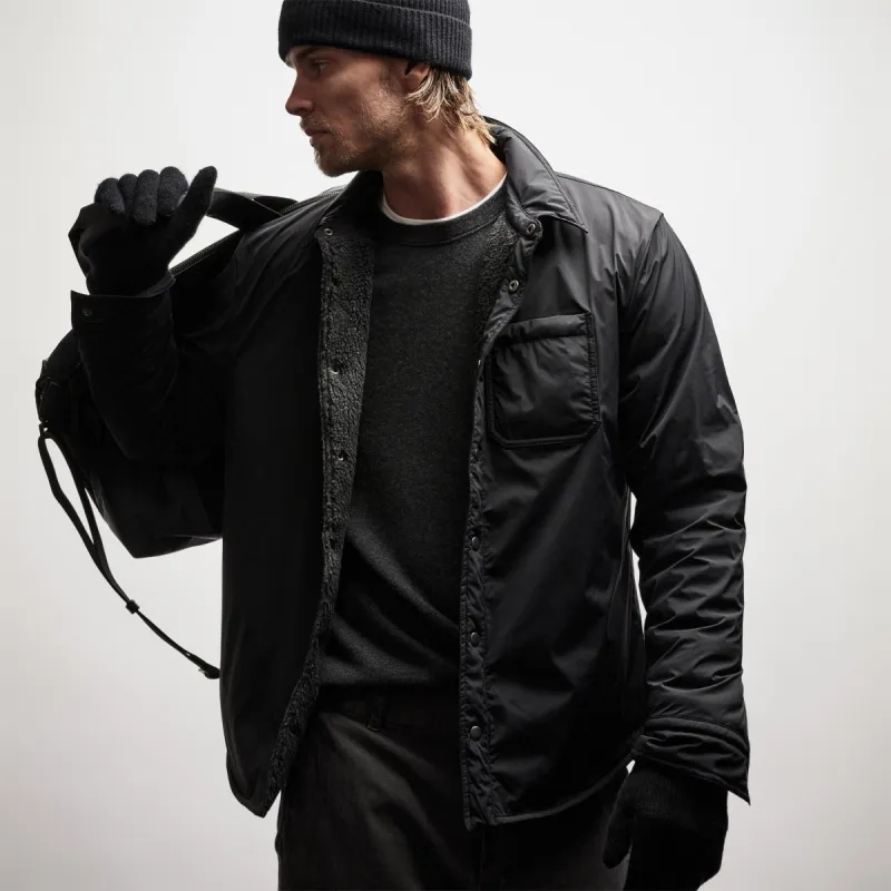 Plaid Lined Performance Jacket - Black/Carbon sold by James Perse