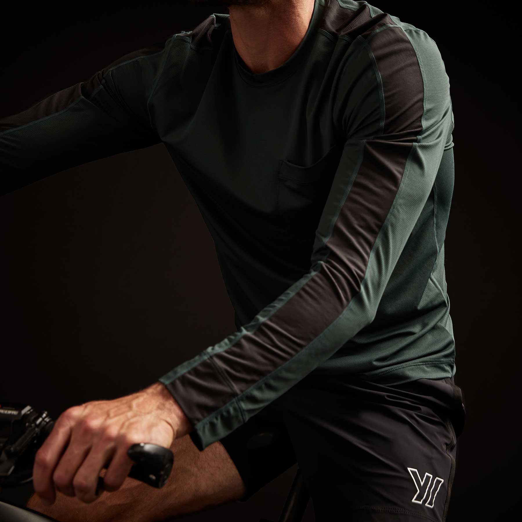 Y/OSEMITE Graphic Striped Performance Tee - Bamboo/Black sold by James Perse product image thumbnail 3