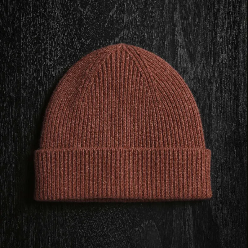 Solid Cashmere Beanie - Goji sold by James Perse