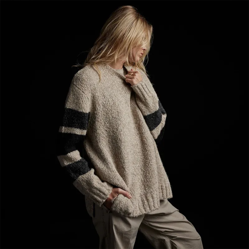 Americana Sweater - Stone/Charcoal/Black sold by James Perse