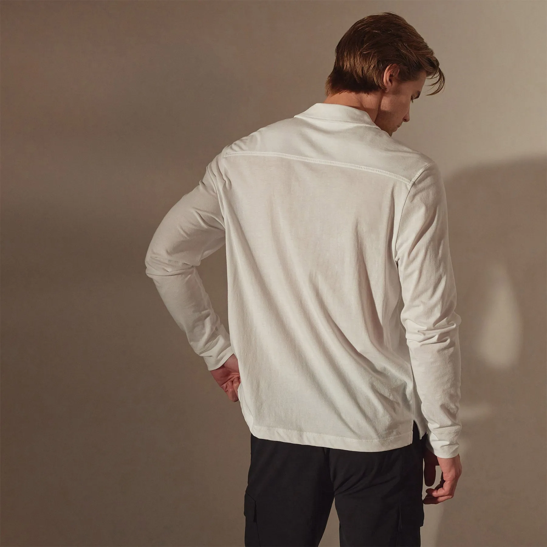 Clean Finish Jersey Shirt - White sold by James Perse product image thumbnail 4