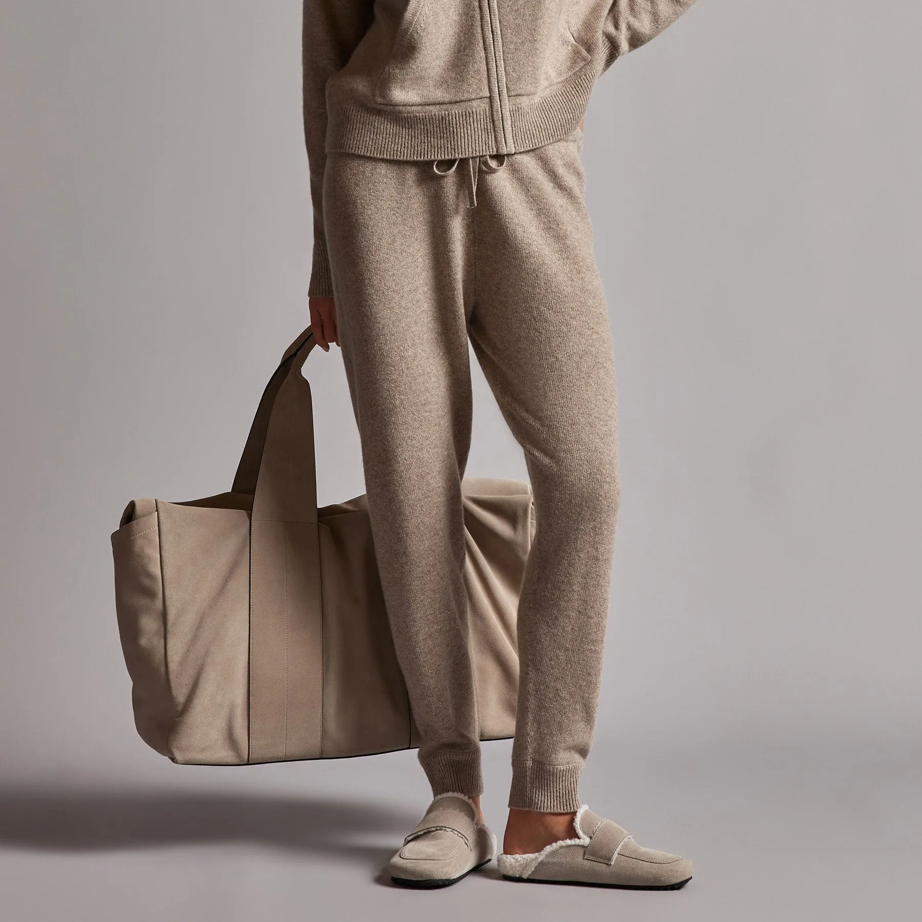 Recycled Cashmere Track Pant - Coyote sold by James Perse product image thumbnail 2