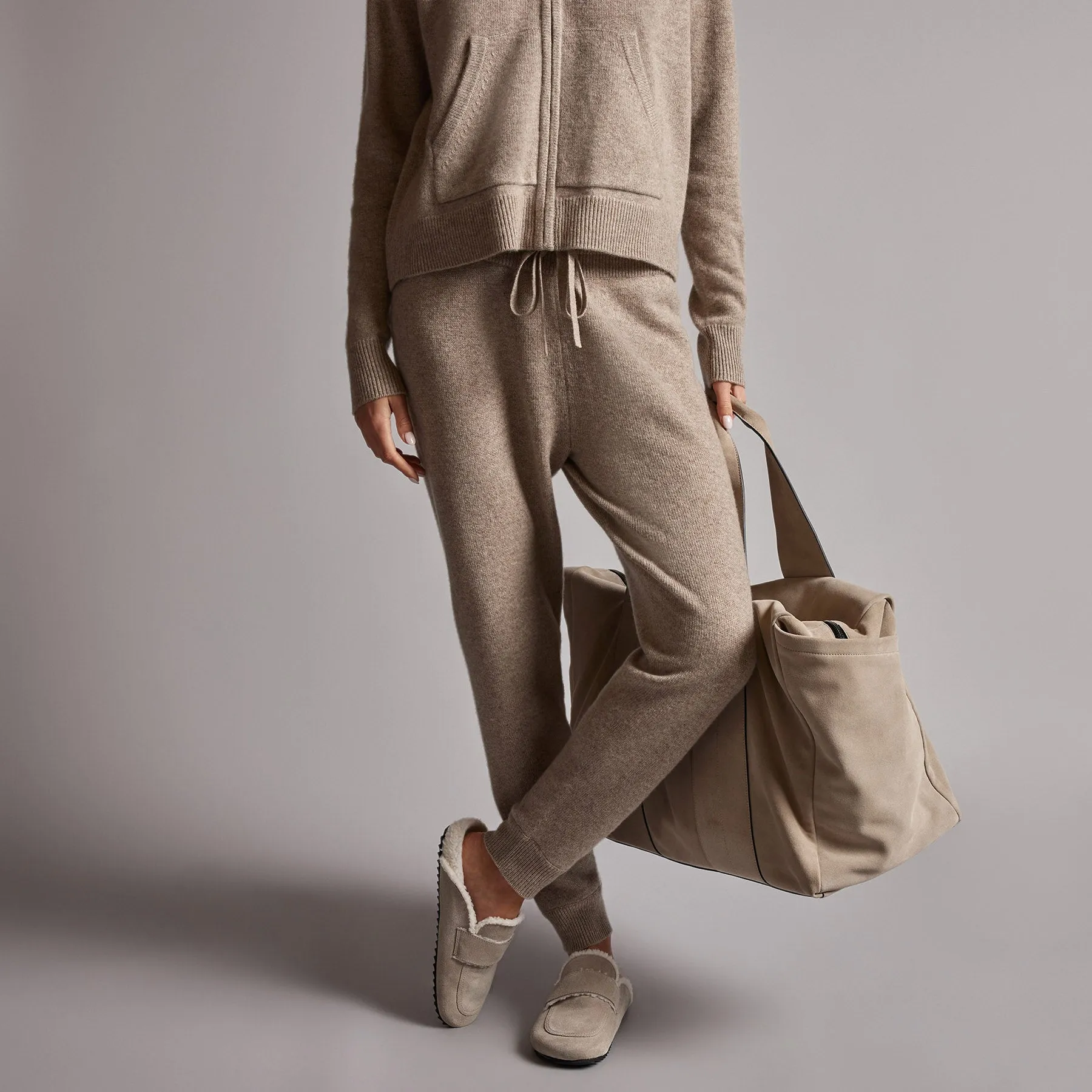 Recycled Cashmere Track Pant - Coyote sold by James Perse product image thumbnail 4