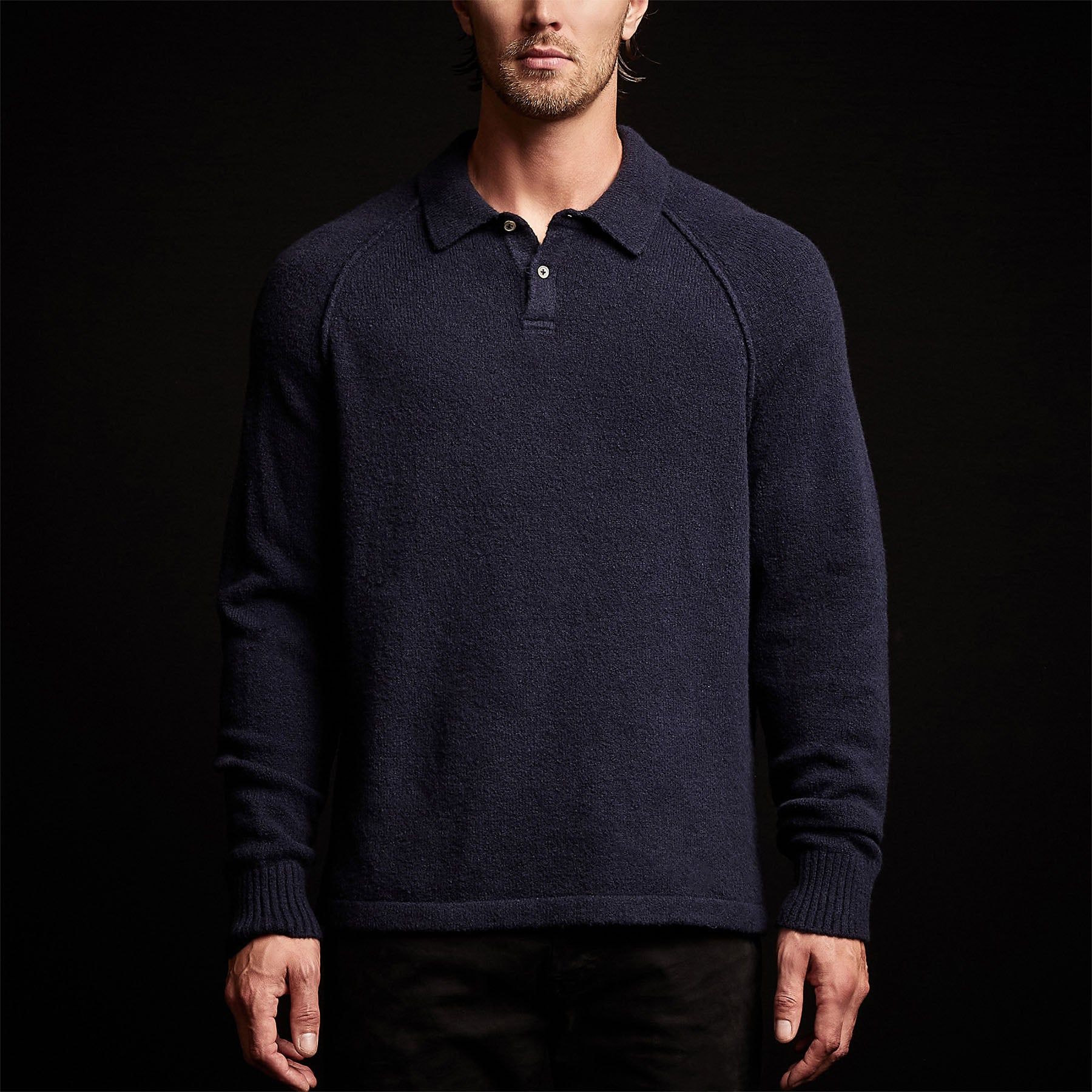 Bayshore Cashmere Polo - Navy sold by James Perse product image thumbnail 4