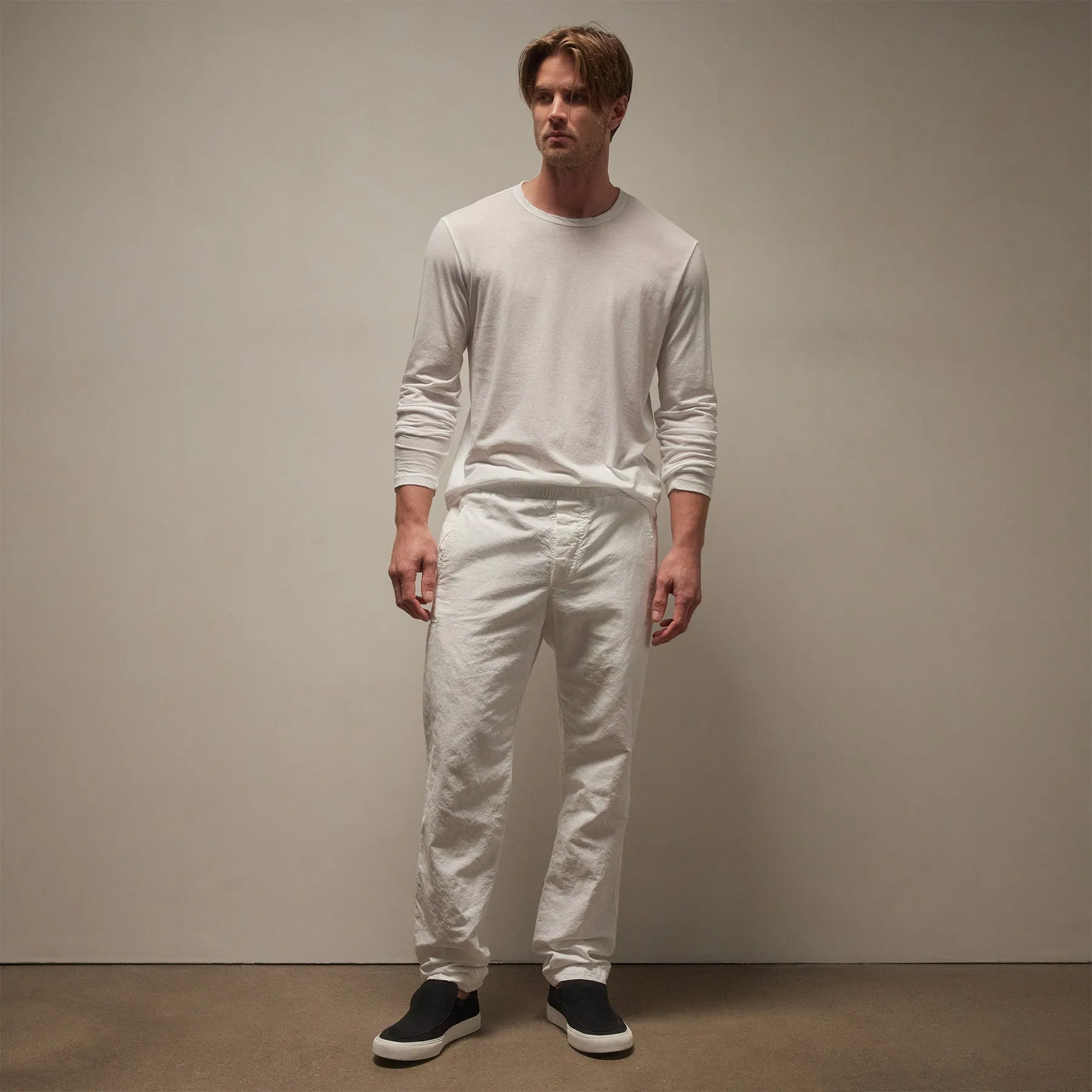 Textured Relaxed Pant - White sold by James Perse product image thumbnail 3