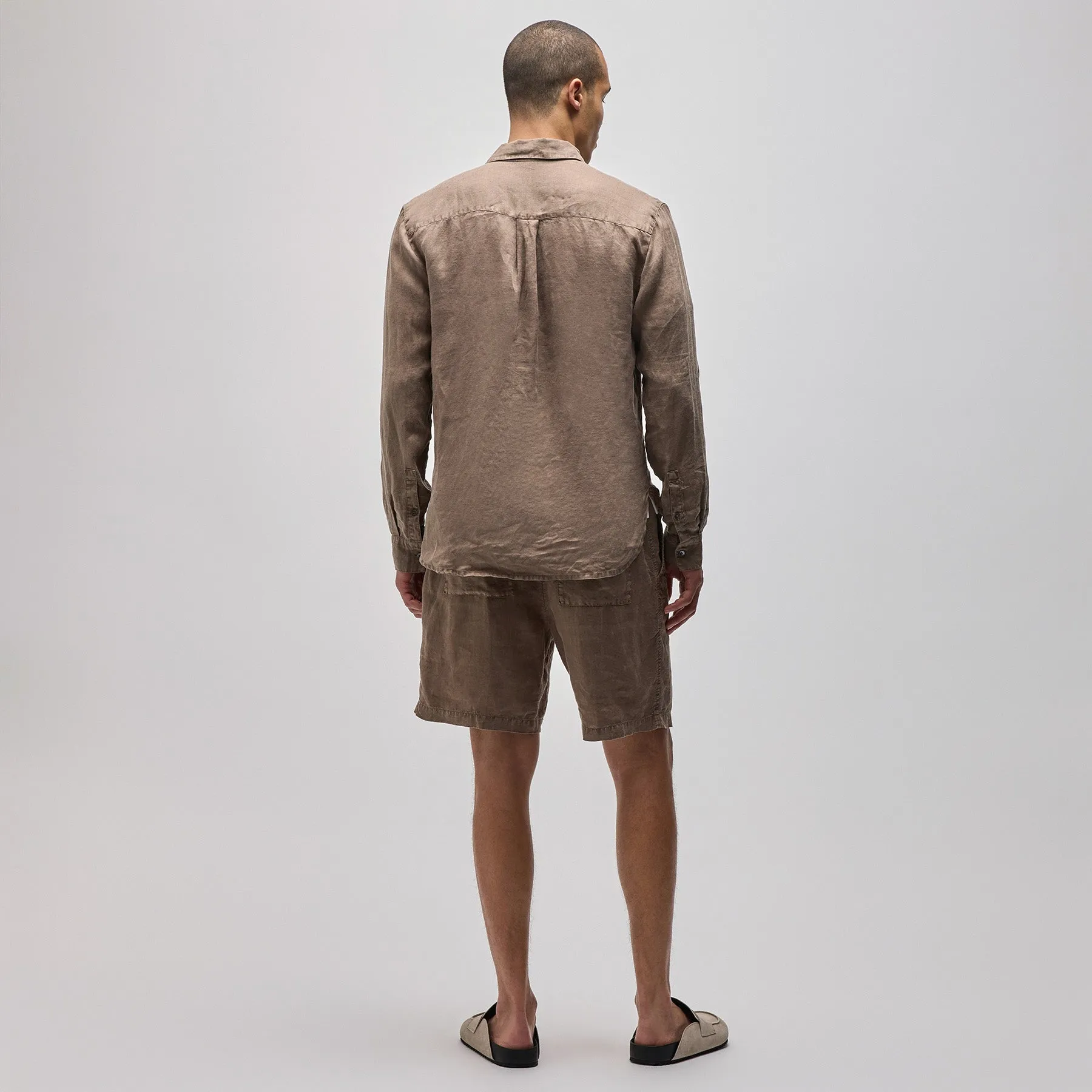 Lightweight Linen Shirt - Cargo Pigment sold by James Perse product image thumbnail 4