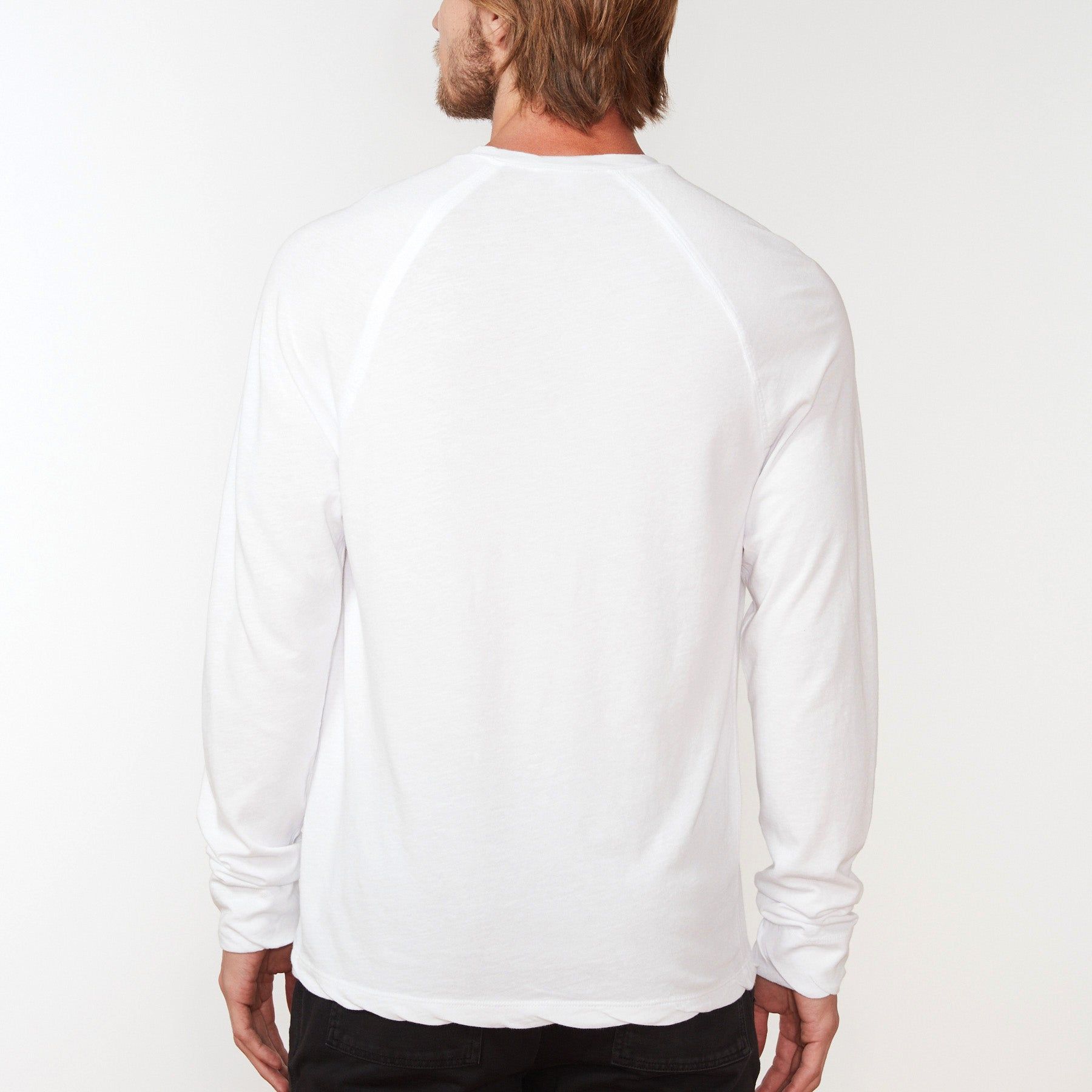 Jersey Raglan Henley - White sold by James Perse product image thumbnail 2