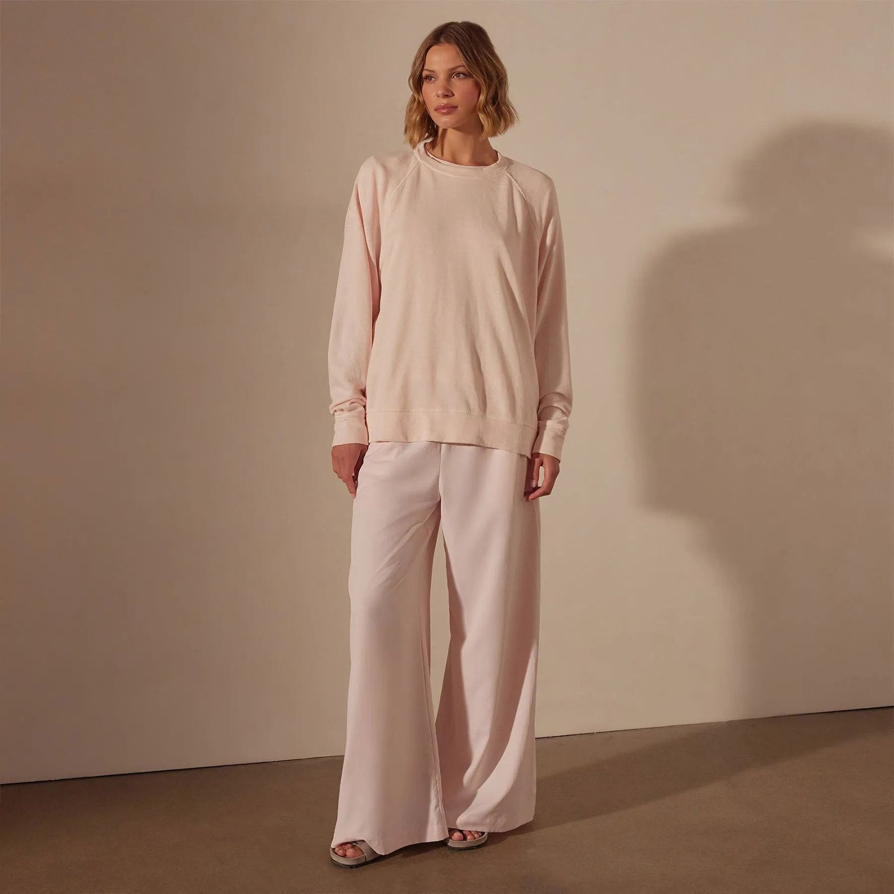 Vintage French Terry Relaxed Sweatshirt - Zephyr Pigment sold by James Perse product image thumbnail 3