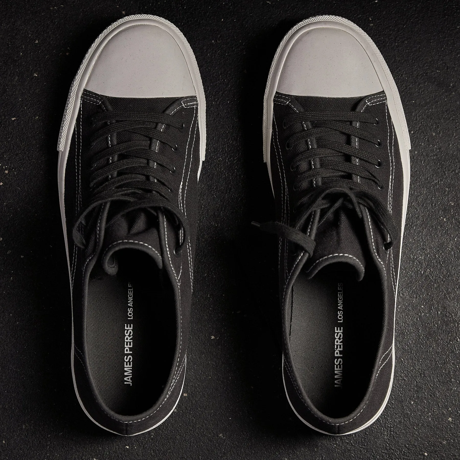 Men's Cotton Linen Vulcanized Sneaker - Squid sold by James Perse product image thumbnail 3