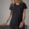 Sheer Slub Crew Neck Tee - Deep sold by James Perse