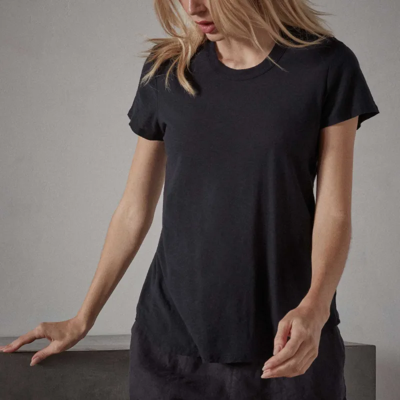 Sheer Slub Crew Neck Tee - Deep sold by James Perse