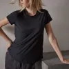 Sheer Slub Crew Neck Tee - Deep sold by James Perse