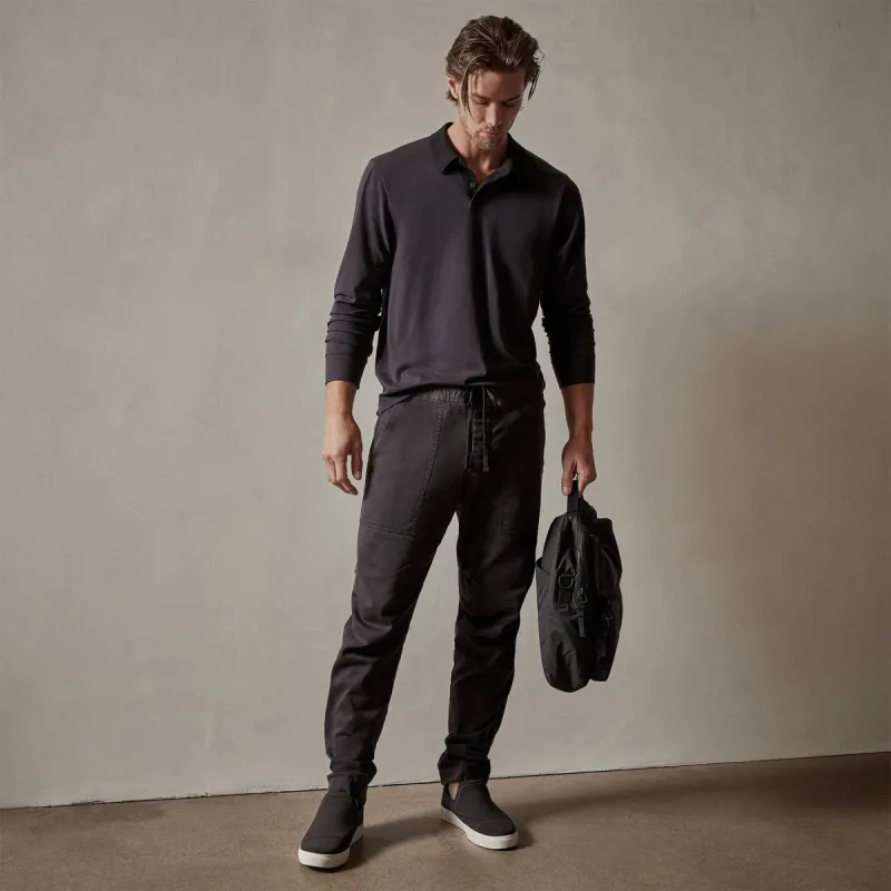 Army Cotton Slub Utility Pant - Magma Pigment sold by James Perse