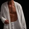 Sueded Jersey Robe - White sold by James Perse