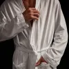 Sueded Jersey Robe - White sold by James Perse