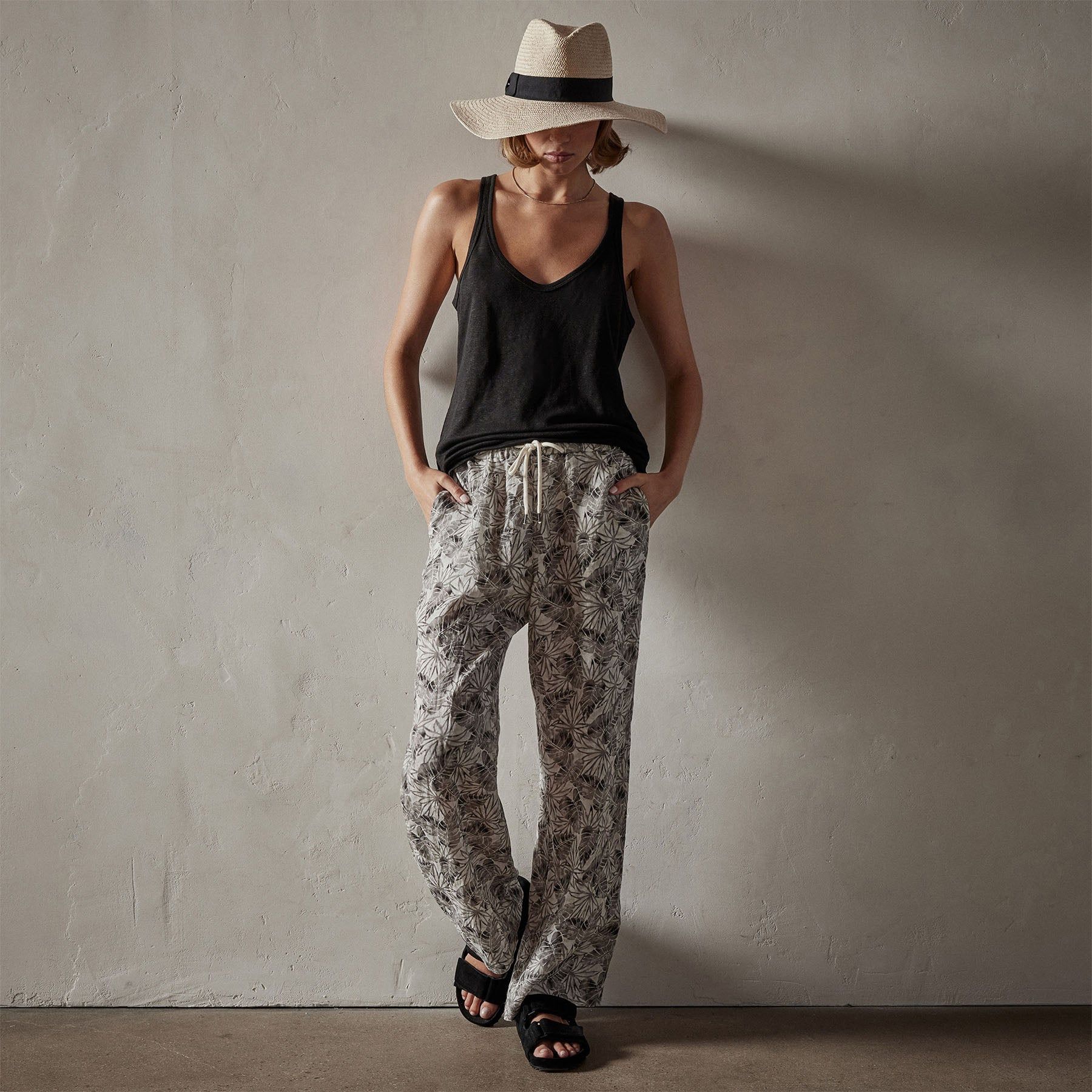 Linen Jersey Tank - Black sold by James Perse product image thumbnail 3