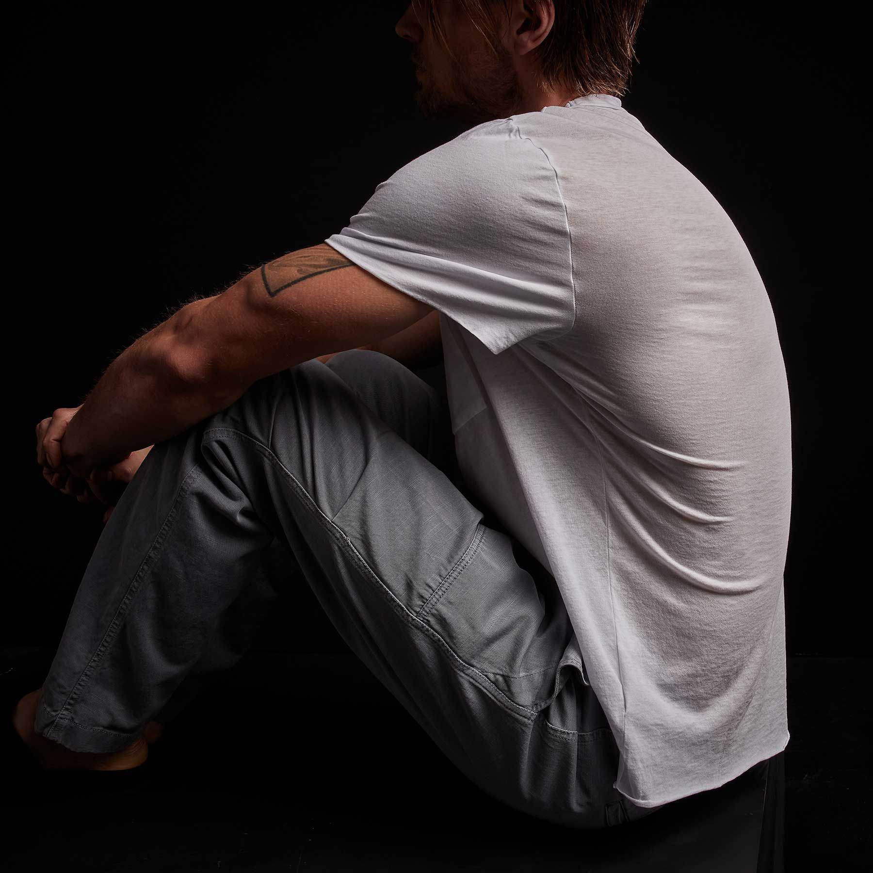 Clear Jersey Short Sleeve Pocket Crew - White sold by James Perse product image thumbnail 3