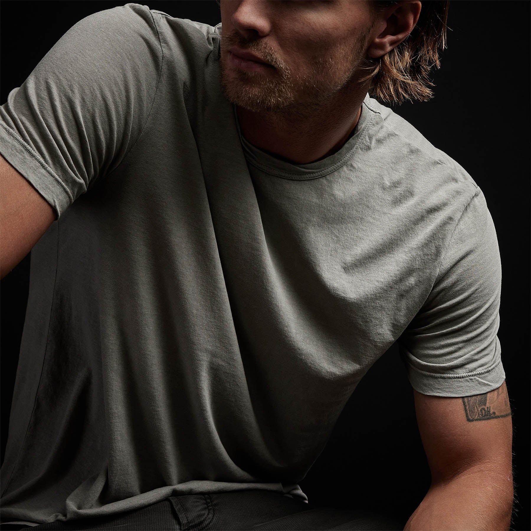 Clear Jersey Crew - Concrete Pigment sold by James Perse product image thumbnail 2