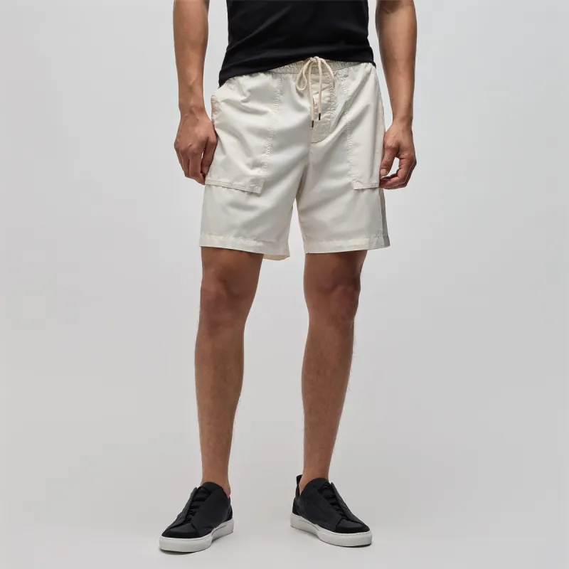 Cotton Poplin Cargo Short - Cotton Pigment sold by James Perse