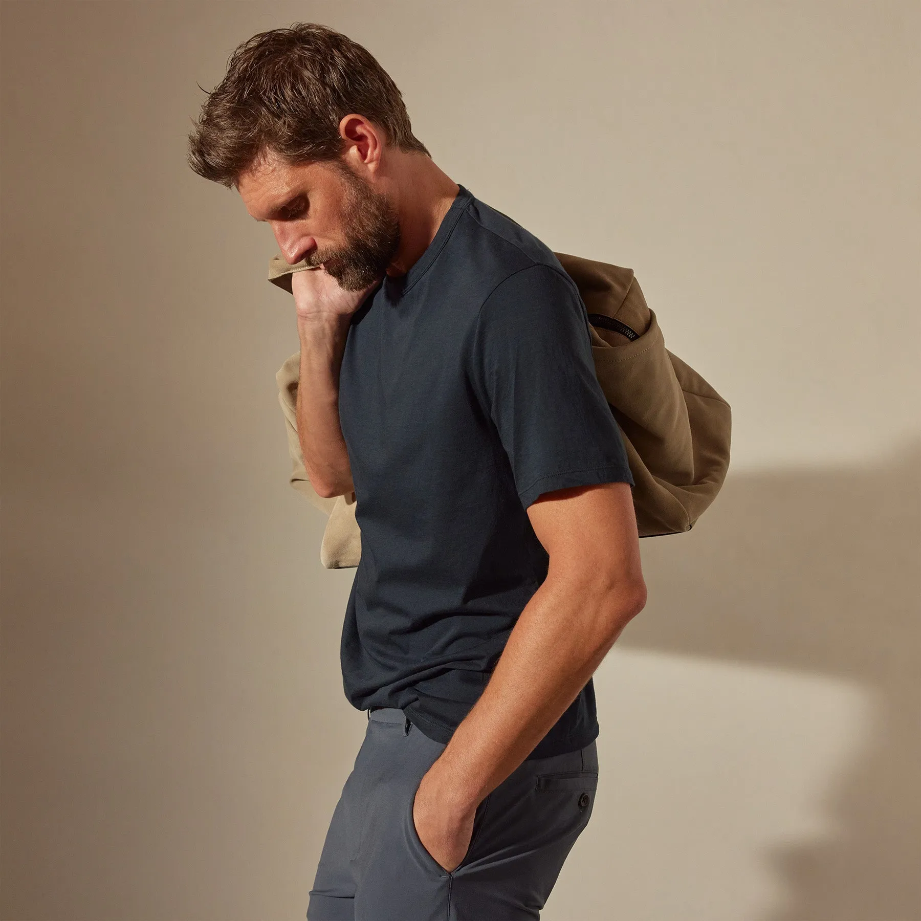 Luxe Lotus Jersey Tee - French Navy sold by James Perse product image thumbnail 2